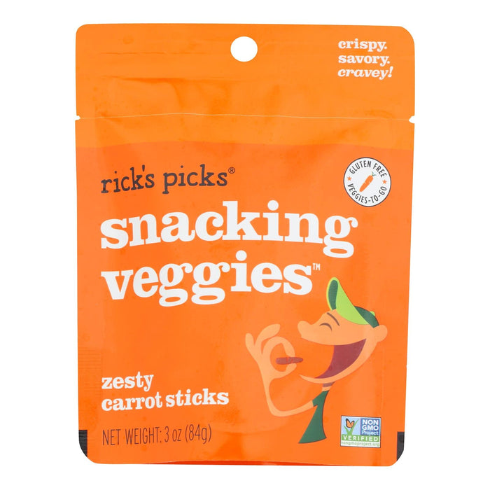 Rick's Picks 3 oz. Pickled Carrot Snack Pack (10-Pack)