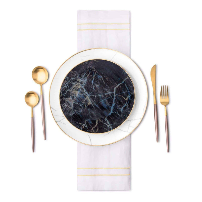 Carrara Marble Dinnerware Set - 16 Piece Set