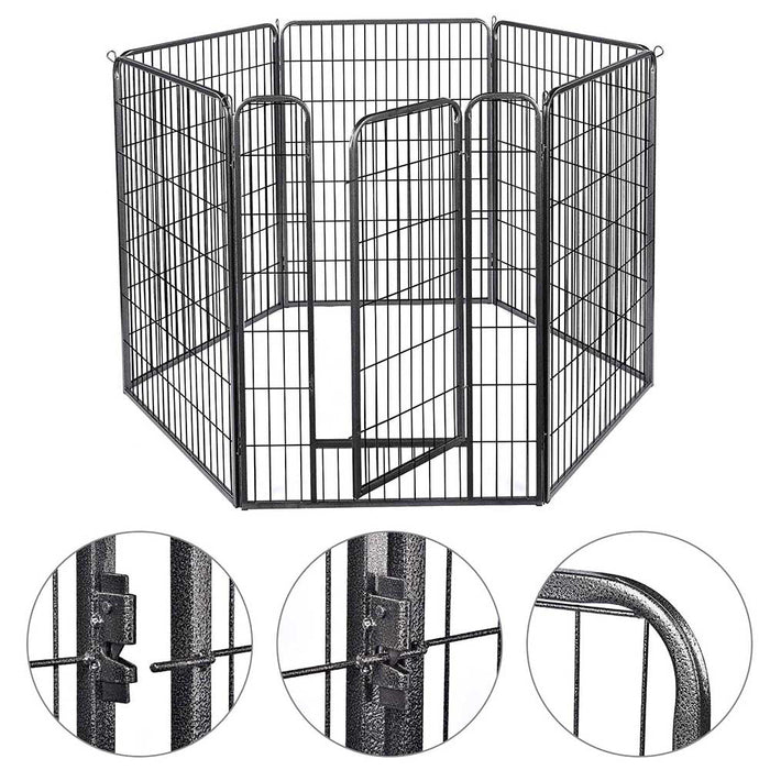 Yescom Heavy Duty Dog Playpen 48" Tall 12-Panel Puppy Pen Metal