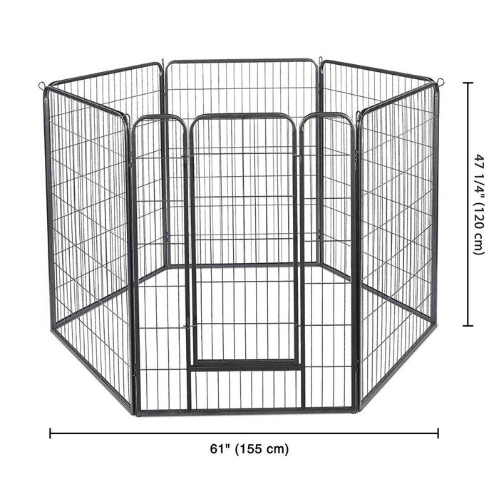 Yescom Heavy Duty Dog Playpen 48" Tall 12-Panel Puppy Pen Metal