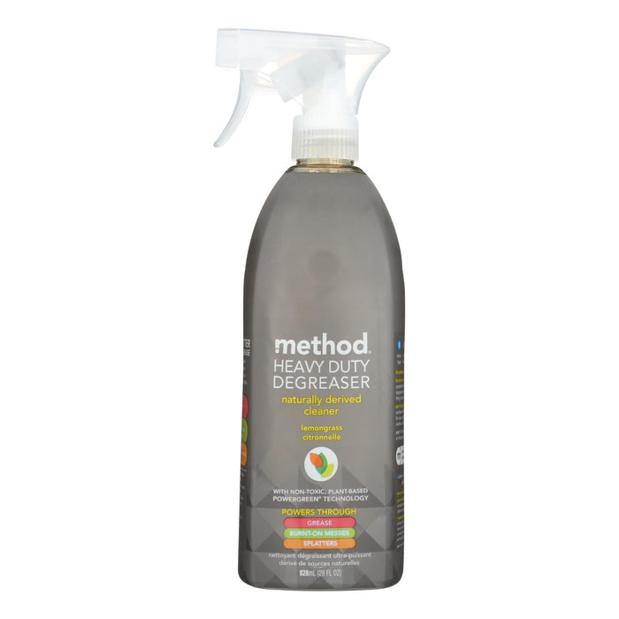 Method - Heavy Duty Kitchen Degreaser Spray - Lemongrass - Pack of 8 - 28 Fl Oz.