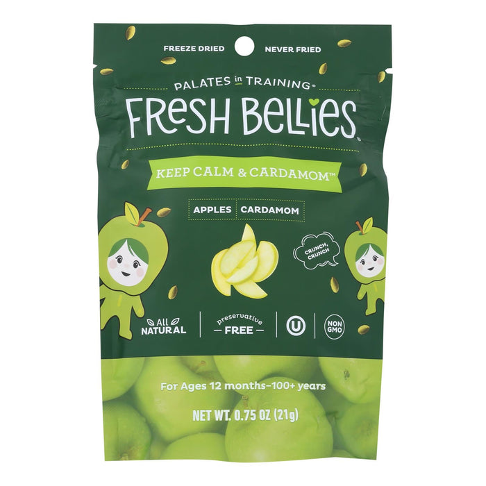 Fresh Bellies Todlr Trt Apples Cardamom, 0.75 oz (Case of 6) - Dairy, GMO & Wheat-Free Snack