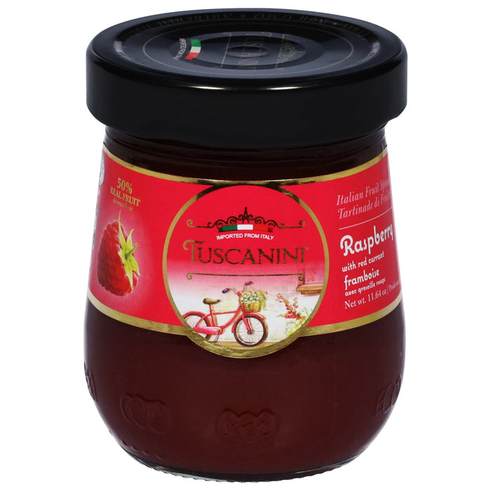 Tuscanini Premium Italian Raspberry Preserves - 12 oz (Pack of 12)