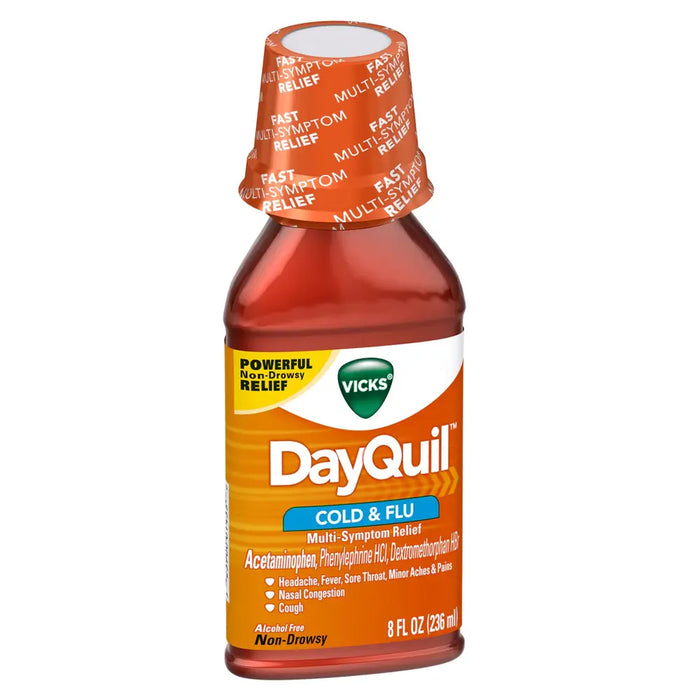 Vicks Dayquil Cold&Flu Liquid - 8 oz