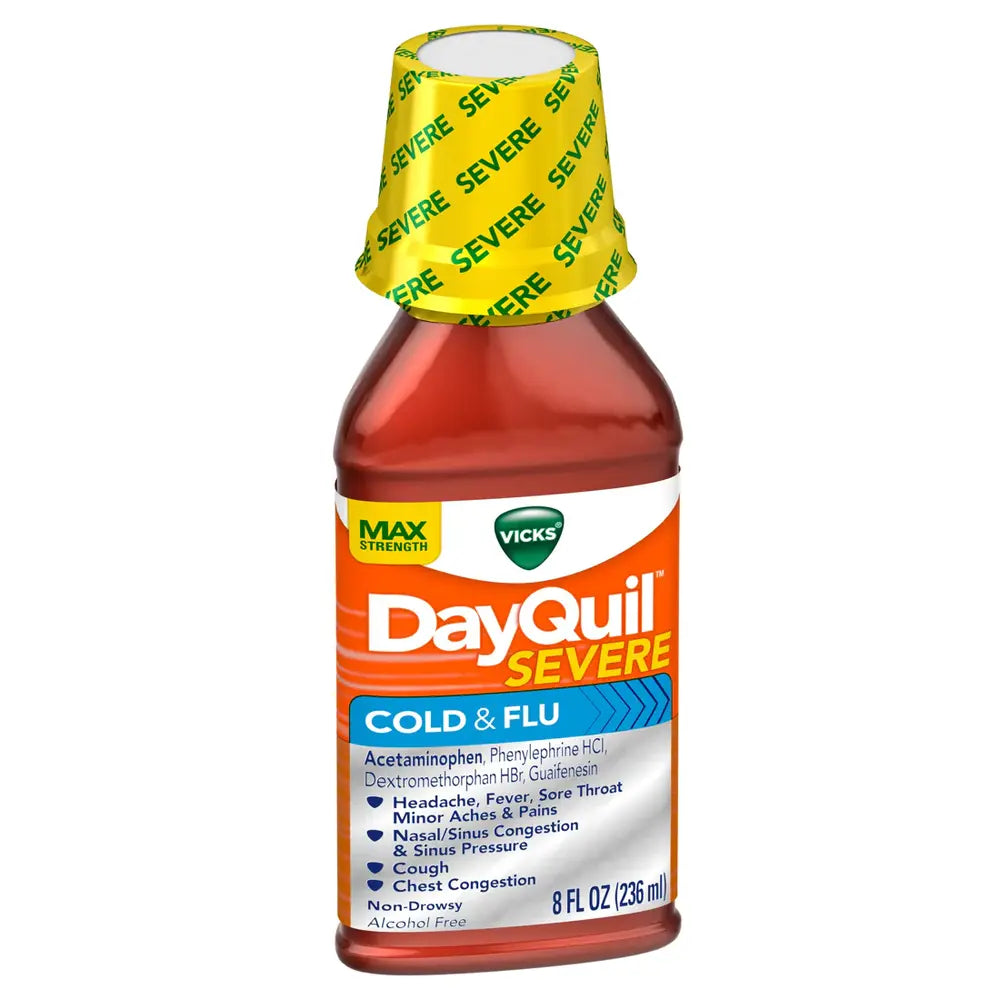 Vicks Dayquil Severe Cold & Flu Liquid - 8 oz — Specialty Food Source