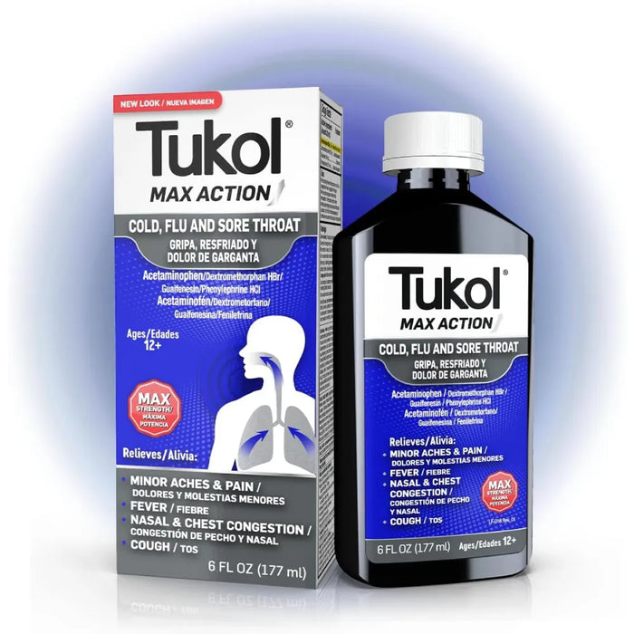 Tukol Adult Max-A Cold-Flu-Sore Throat 6 oz