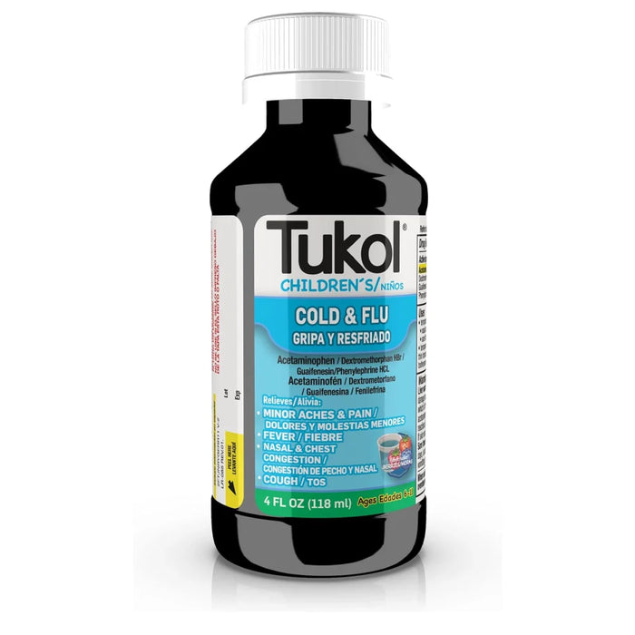 Tukol Children's Cold & Flu Liquid Berries - 4 oz