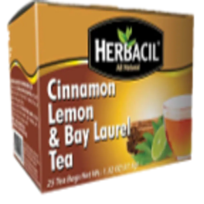 Herbacil Cinnamon Lemon & Laurel Tea / Canela & Laurel 25 ct