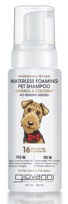 Giovanni Pet Shampoo Foam Oatmeal & Coconut - 8 Fl Oz