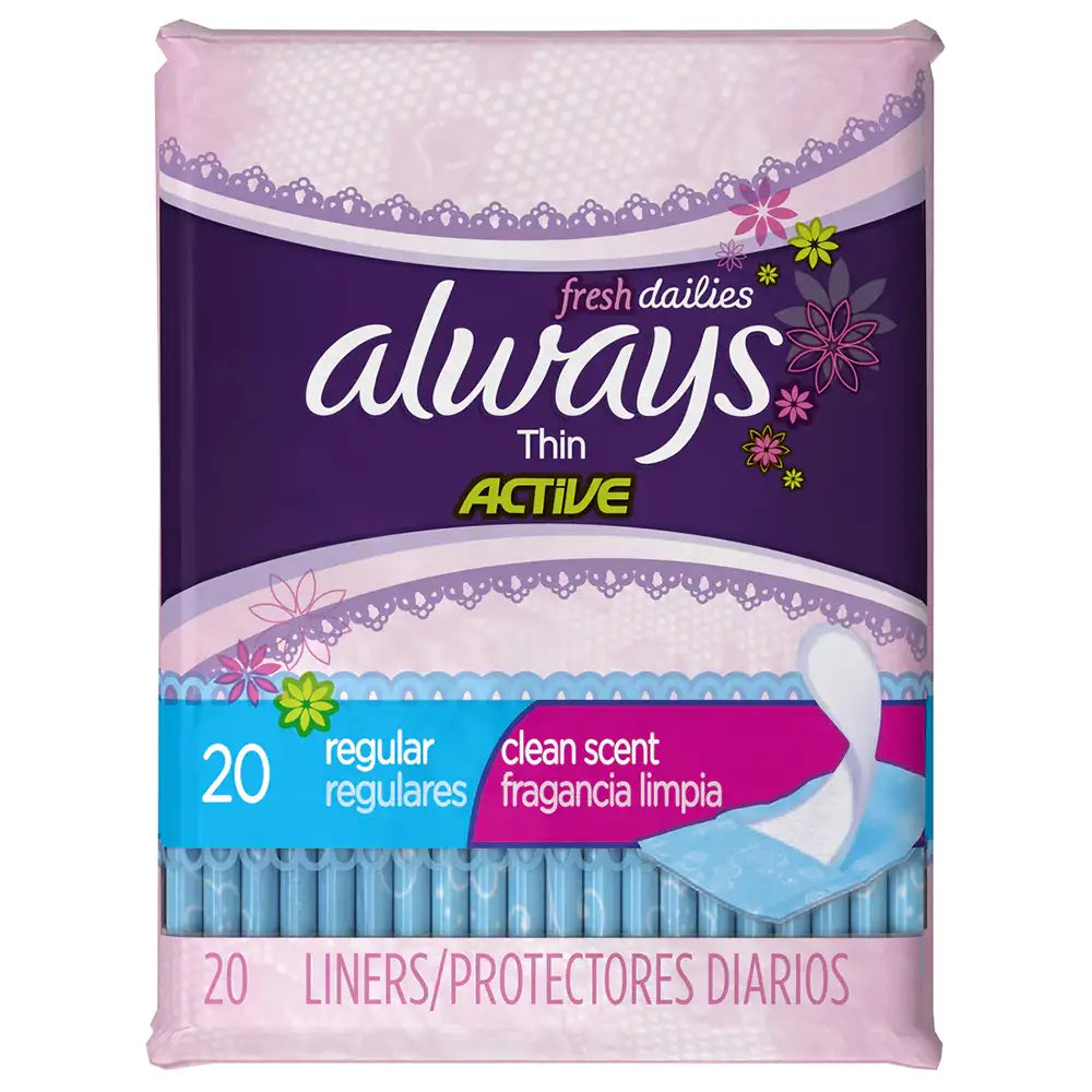 Always Thin Regular Pantiliner Daily Fresh 20 ct — Specialty Food Source
