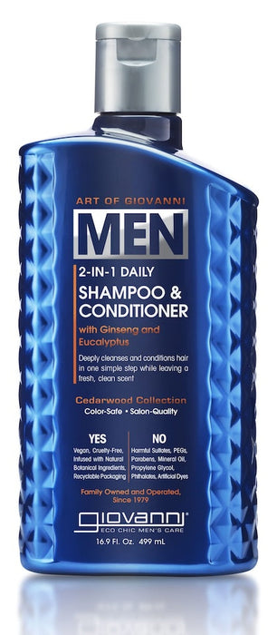 Giovanni 2-in-1 Shampoo & Conditioner for Men (16.9 oz)