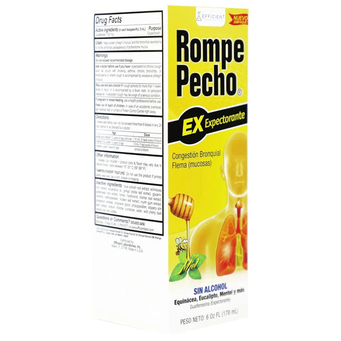 Rompe Pecho EX Congestion Con Miel (Yellow) 6 oz