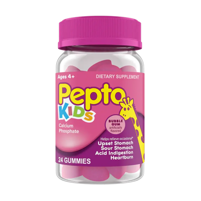 Pepto Kids Gummies Bubble Gum Flavor 24 ct