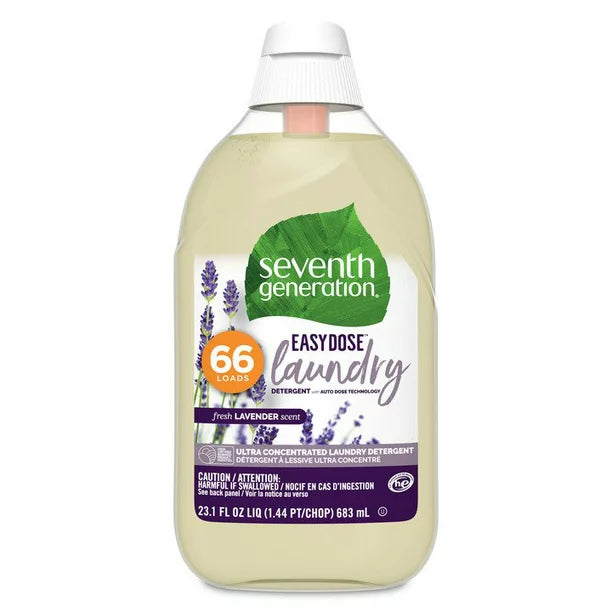 Seventh Generation Ez Dose Laundry Lavender, 6 Pack of 23.1 Fl Oz