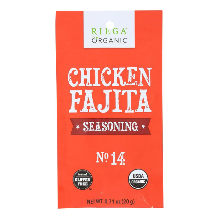 Riega Organic Chicken Fajita Seasoning Mix  - Pack of 8 - .71 Oz