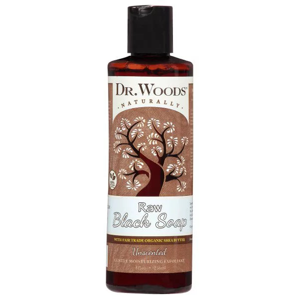 Dr. Woods (Pack of 8) Black Soap Unscented Shea Butter