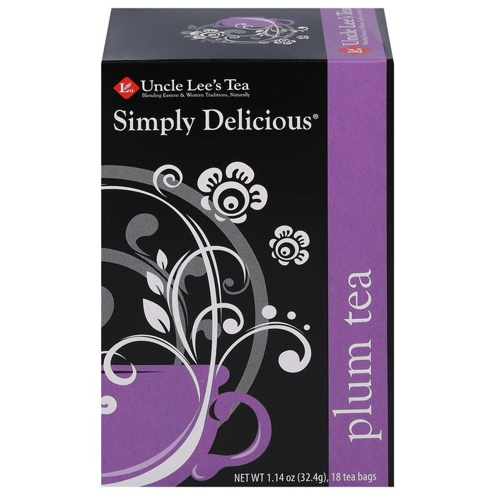 Uncle Lee's Simply Del Plum Herbal Tea - 18 Count Tea Bags
