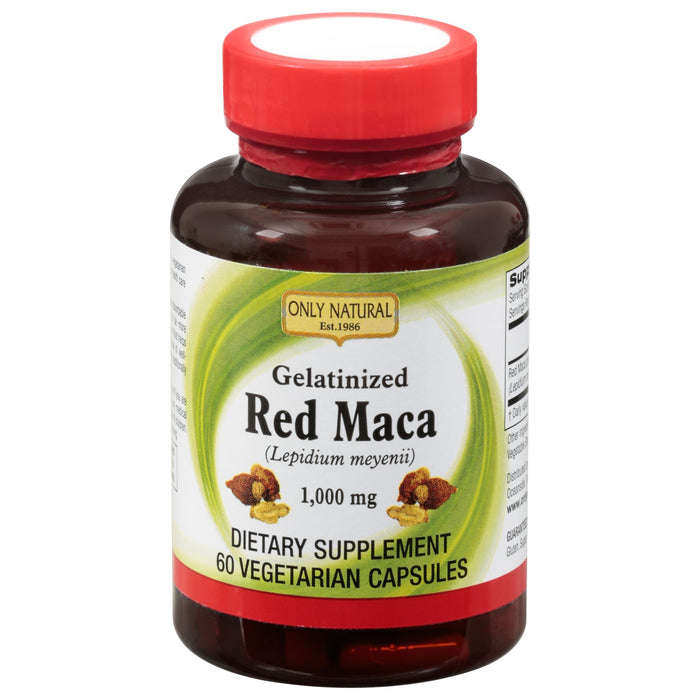 Only Natural Gelatinized Red Maca, 60 Vcap