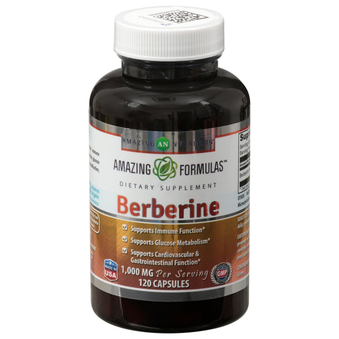 Berberine 500mg | 120 Capsules for Blood Sugar Support | Amazing Formulas