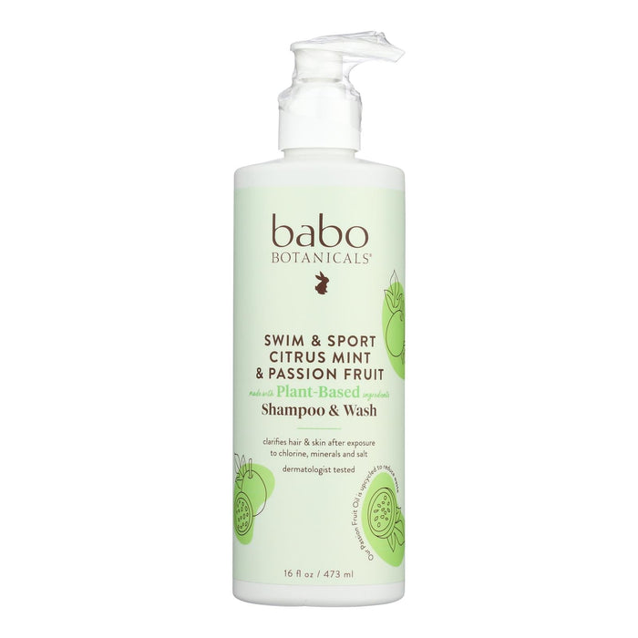 Babo Botanicals Swim & Sport Shampoo & Wash - 16 Fl Oz