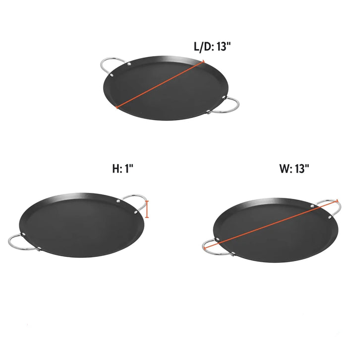 Imusa Round Comal Carbon Steel 13.5"
