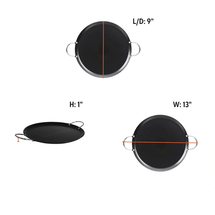 Imusa Round Comal Carbon Steel 9"