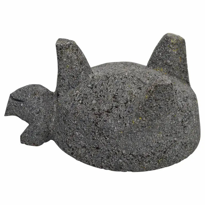 Pig Head Molcajete Natural Stone 8"