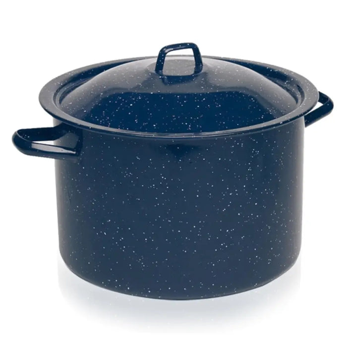 Imusa Stock Pot Blue Enamel 4 qrt