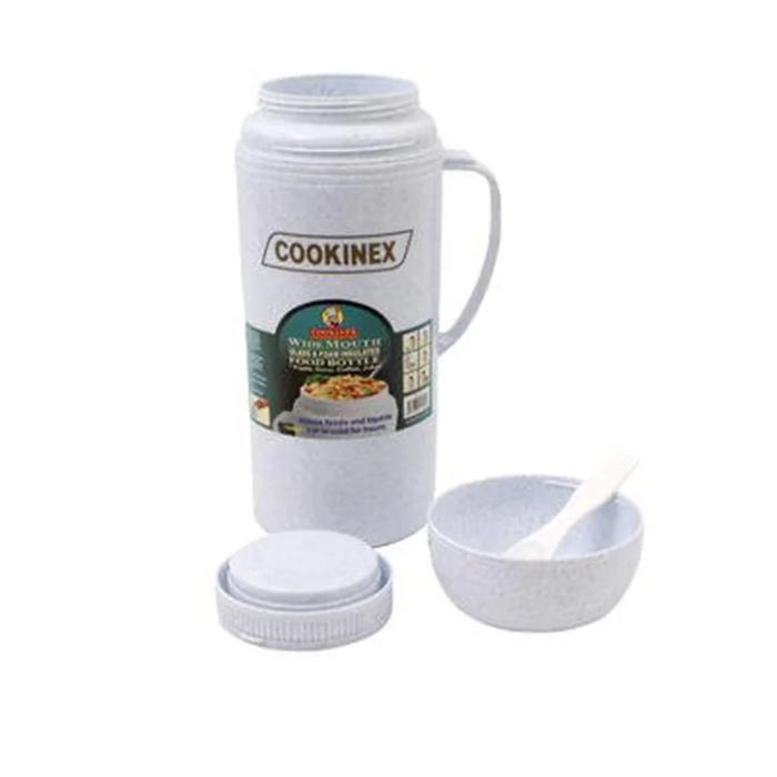 Food Carrier Wide Mouth Thermo Glass White - 1 L