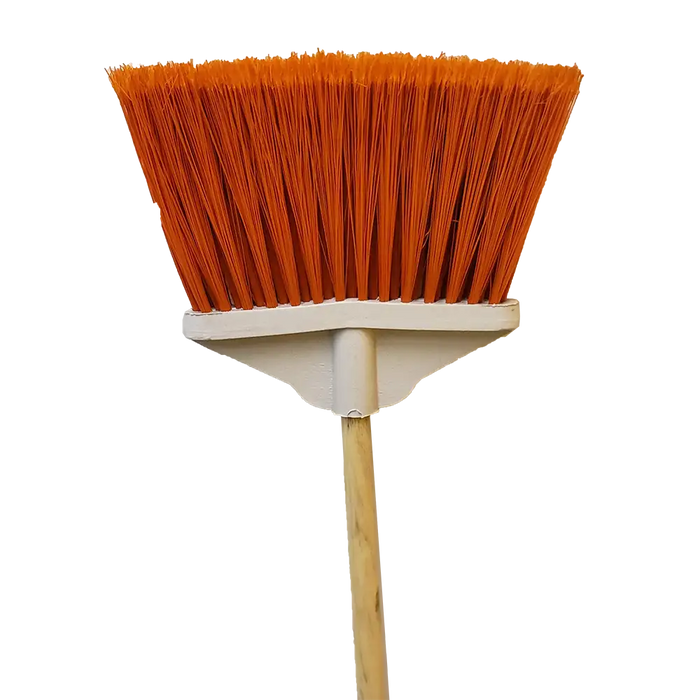 Fan Broom Plastic w/ Wood Handle lrg
