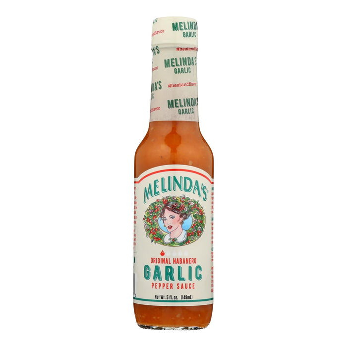 Melinda's Garlic Hot Sauce, 5 oz (Pack of 12) - Gluten-Free Kosher