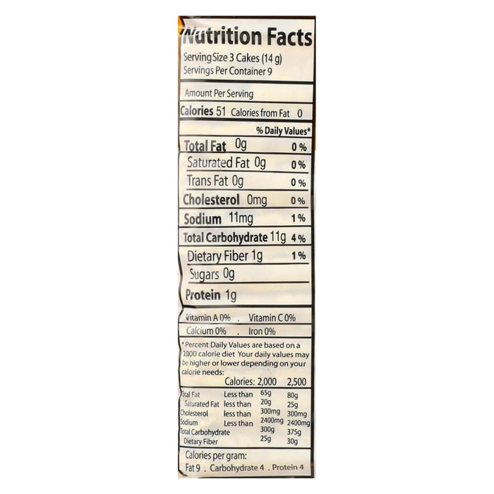 Suzie's Thin Salted Corn Cakes - 4.6 Oz. - Pack of 12