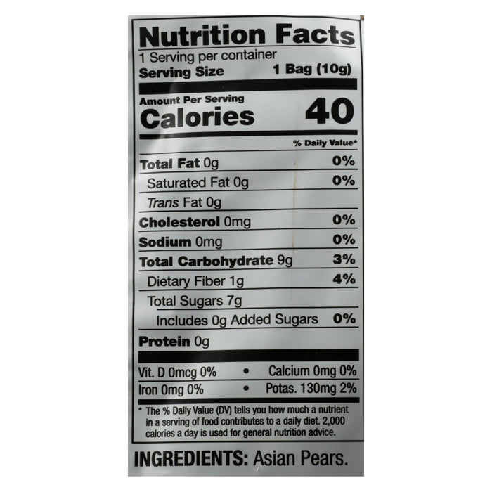 Dried Asian Pear Crisps - 24 Pack - .35 Oz