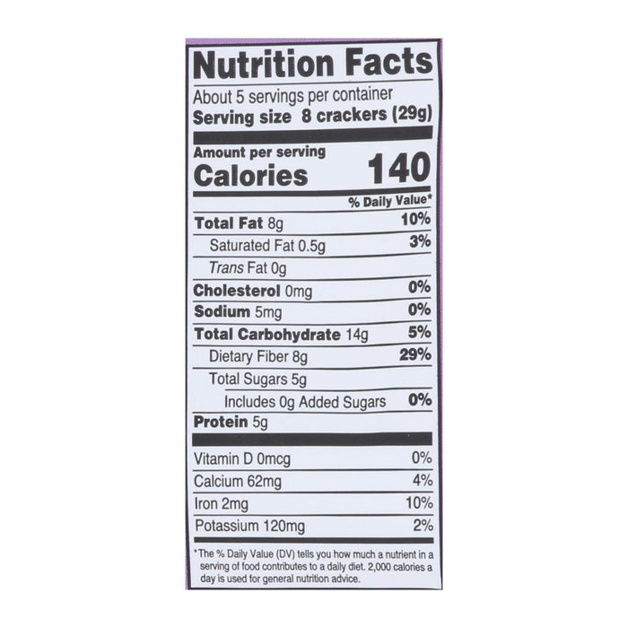 Doctor In The Kitchen Organic Flax Seed Crackers - Cinnamon & Currants - 5oz