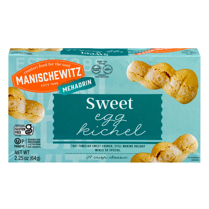 Manischewitz Egg Kichel – Classic Sweet Passover Treat (Pack of 12, 2.25 oz)