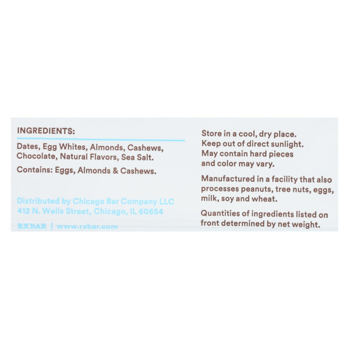Rx Bar Protein Bar, Chocolate Chip, 1.83 oz., Case of 12