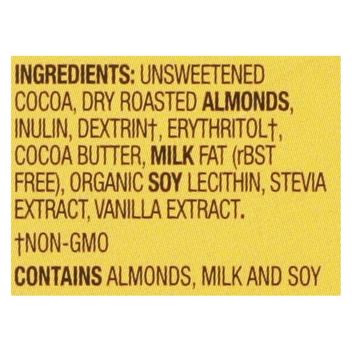 Lily's Sweets Dark Chocolate with Almonds - 55% Cocoa - 3 Oz Bar - Case of 12