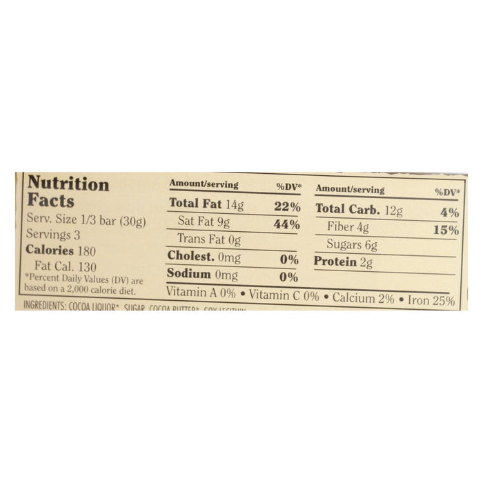 Chocolove Xoxox Premium Dark Chocolate Bar - Extra Strong - 3.2 Oz - Case of 12