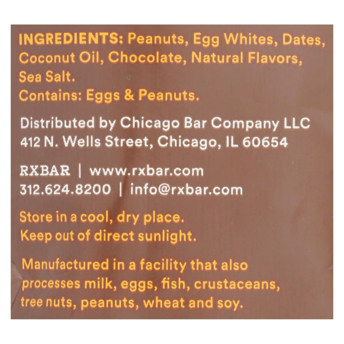 RXBAR Nut Butter Chocolate Peanut Butter - Case of 10 - 1.13oz