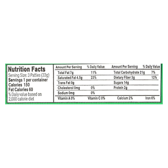 Heavenly Organics Chocolate Mint Honey Patties - 1.2 Oz - Pack of 16