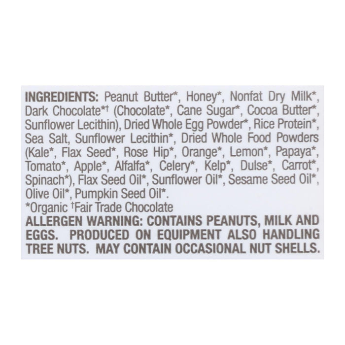 Perfect Bar Dark Chocolate Chip Peanut Butter - Case of 8 - 2.3 Oz Bars