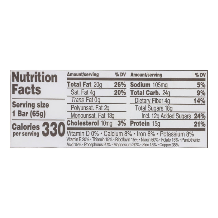 Perfect Bar Dark Chocolate Chip Peanut Butter - Case of 8 - 2.3 Oz Bars
