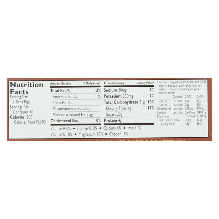 Larabar Chocolate Chip Brownie Bites - Case of 16 - 1.6 Oz