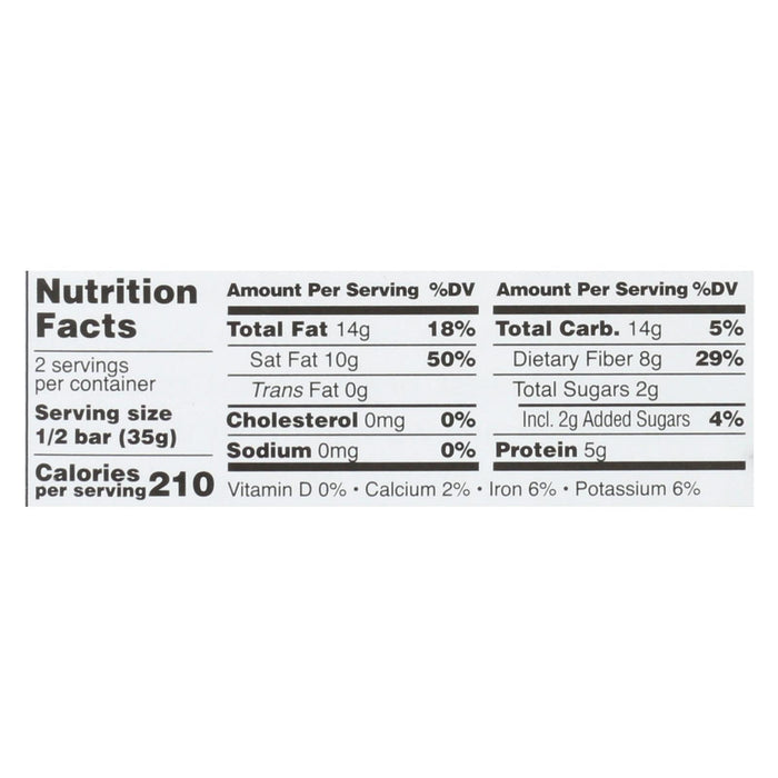 Taza Chocolate Stone Ground 2.5 Oz Organic Dark Chocolate Wicked Dark Bar - Case of 10