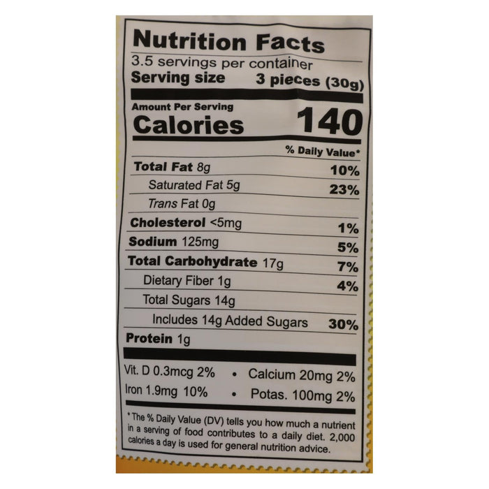 Chocolove XOXOX Peach Bites Salted Caramel - 8 Pack - 3.5 Oz.