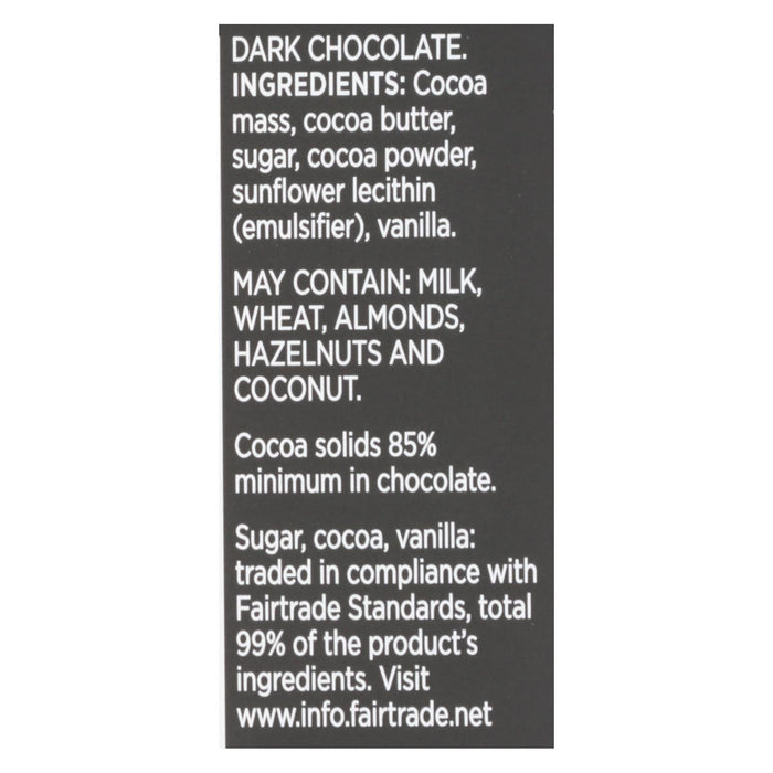 Divine 85% Dark Chocolate Bars - 3 Oz x 12