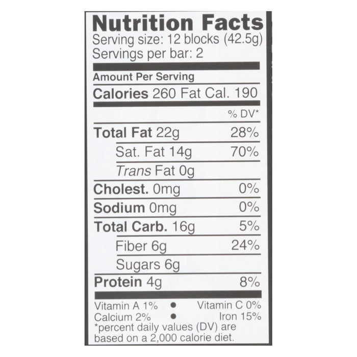 Divine 85% Dark Chocolate Bars - 3 Oz x 12