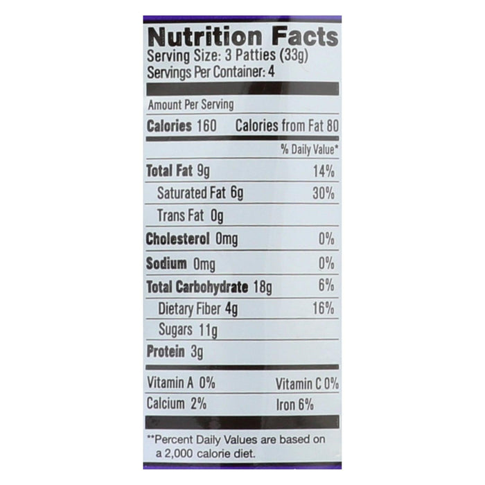 Heavenly Organics Double Dark Chocolate Honey Patties - Case of 6 - 4.66 Oz.