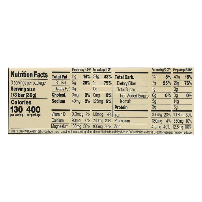 Chocolove XO Bar Dark Chocolate with Almonds & Sea Salt, 3.2 oz, Case of 12