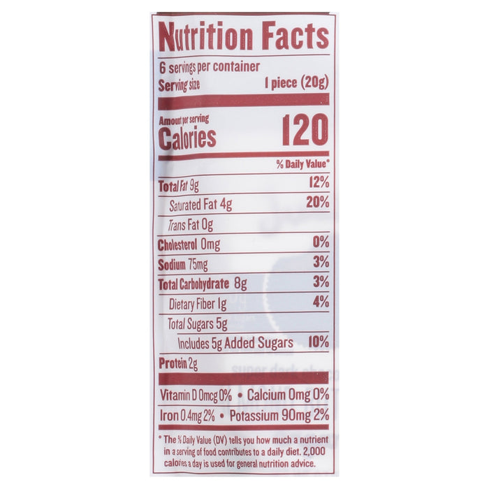 Justin's Almbtr Dark Chocolate Espresso - 4.2 Oz Pack of 6